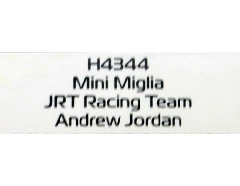 MINI MIGLIA JRT RACING TEAM ANDREW JORDAN REF.H4344 SUPERSLOT