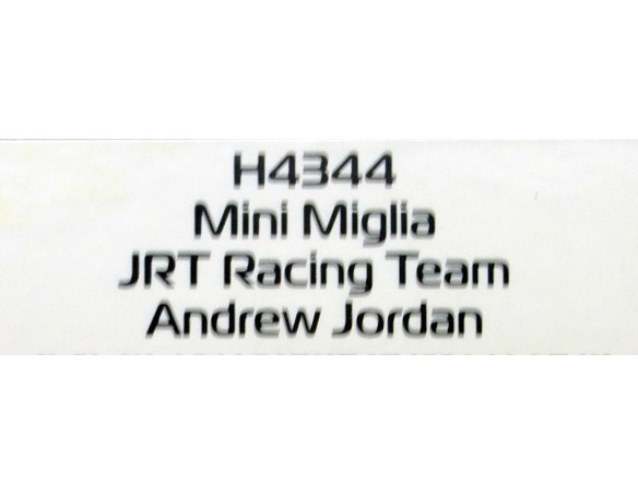 MINI MIGLIA JRT RACING TEAM ANDREW JORDAN REF.H4344 SUPERSLOT