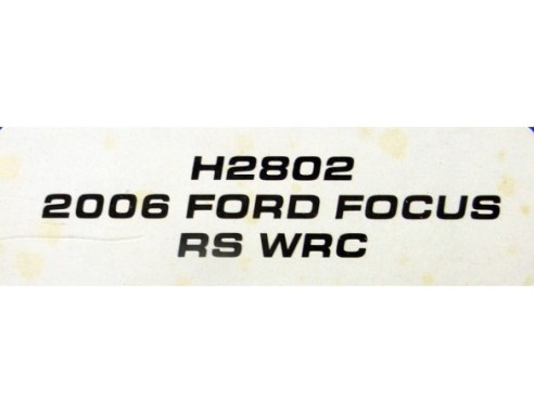 FORD FOCUS 2006 RS WRC REF.H2802 SUPERSLOT