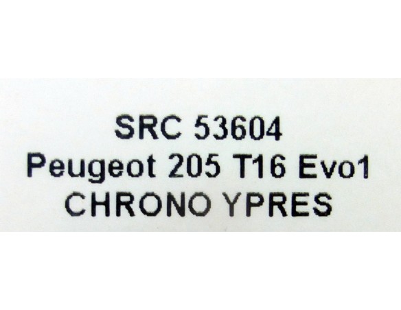 PEUGEOT 205 T16 EVO1 CHRONO Y PRES REF.53604 SRC