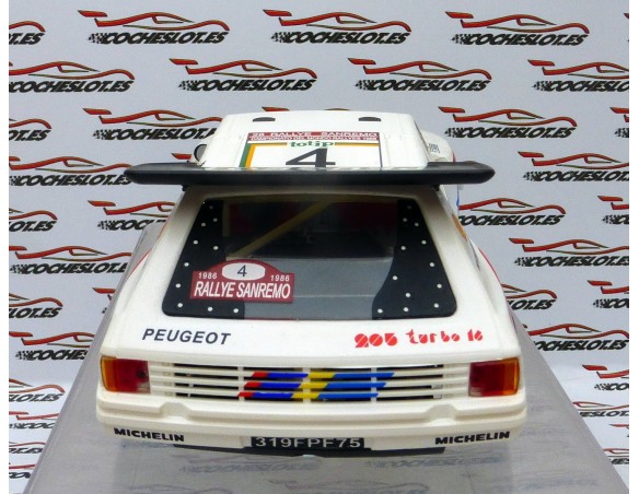PEUGEOT 205 T16 RALLYE SAN REMO 1986 Nº4 SPIRIT