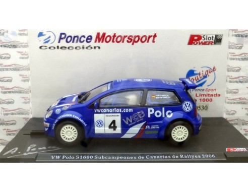 VOLKSWAGEN POLO S1 600 SUBCAMPEONES DE CANARIAS DE RALLY 2006 PONCE. POWER SLOT