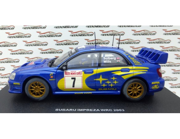 SUBARU NEW AGE IMPREZA WRC 2003 Nº7 MONTECARLO REF.13006 AUTOART