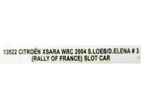 CITROEN XSARA WRC 2004 RALLY OF FRANCE REF.13522 AUTOART
