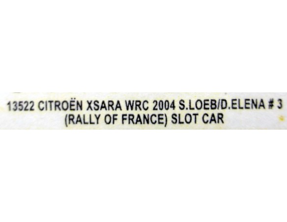 CITROEN XSARA WRC 2004 RALLY OF FRANCE REF.13522 AUTOART