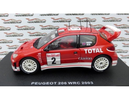 PEUGEOT 206 WRC 2003 Nº2 RALLY OF MONTECARLO REF.13512 AUTOART