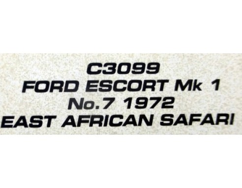 FORD ESCORT MK1 Nº7 1972 EAST AFRICAN SAFARI  REF.C3099 SUPERSLOT