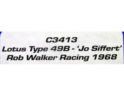 LOTUS TYPE 49B “JO SIFFERT” ROB WALKER RACING 1968 REF.C3413 SUPERSLOT