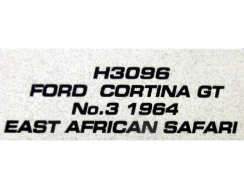 FORD CORTINA GT 1964 Nº3 EAST AFRICAN SAFARI REF.H3096 SUPERSLOT