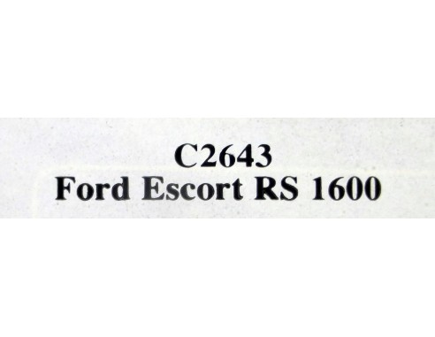 FORD ESCORT RS 1600 REF.C2643 SUPERSLOT