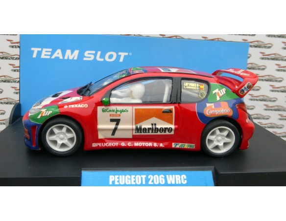 PEUGEOT 206 WRC RALLYE EL CORTE INGLES 2001 J.M.PONCE REF.TS11005 TEAM SLOT