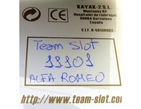 ALFA ROMEO GIULIA REF.11101 TEAM SLOT