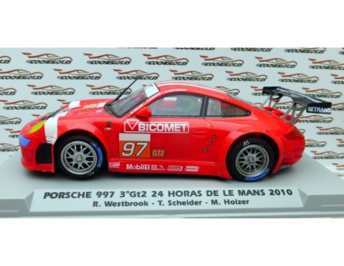 PORSCHE 997 3º GT2 24H LE MANS 2010 PEANA BLANCA.FLYSLOT