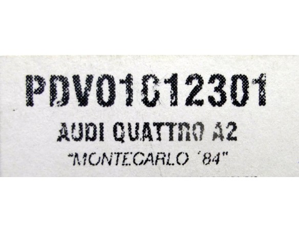 AUDI QUATTRO A2 MONTECARLO 84 REF.PDV01012301 TEAM SLOT