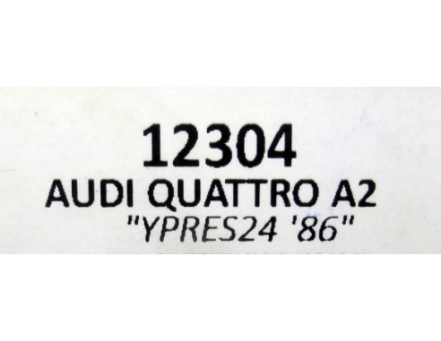 AUDI QUATTRO A2 YPRES24 86 REF.12304 TEAM SLOT