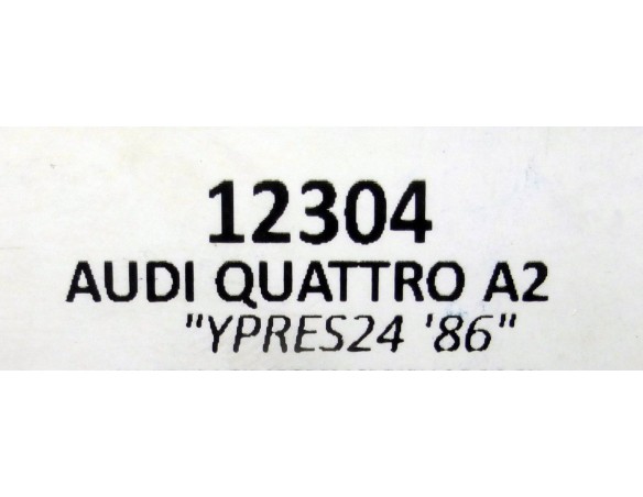 AUDI QUATTRO A2 YPRES24 86 REF.12304 TEAM SLOT