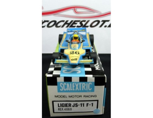 Ligier JS-11 F1	GITANES CON CAJA E INSTRUCCIONES AZUL CLARO 1981	REF.	4060	EXIN