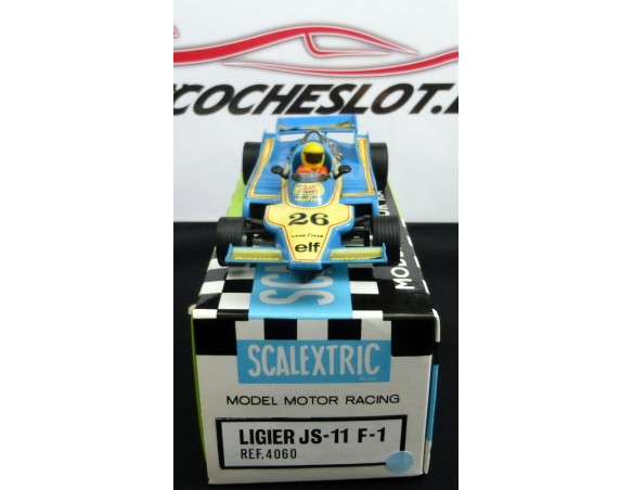 Ligier JS-11 F1	GITANES CON CAJA E INSTRUCCIONES AZUL CLARO 1981	REF.	4060	EXIN