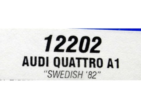 AUDI QUATTRO A1 SWEDISH”82 REF.12202 TEAM SLOT