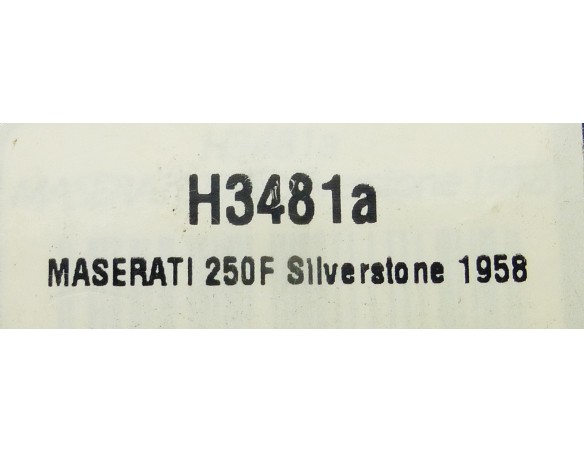 MASERATI 250F SILVERSTONE 1958 REF.H3481a SUPERSLOT