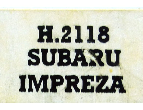 SUBARU IMPREZA Nº3 REF.H2118 SUPERSLOT