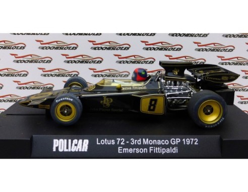 Lotus 72 Nº8 3rd  Monaco GP 1972 Emerson Fitipaldi MB REF.CAR02c POLICAR