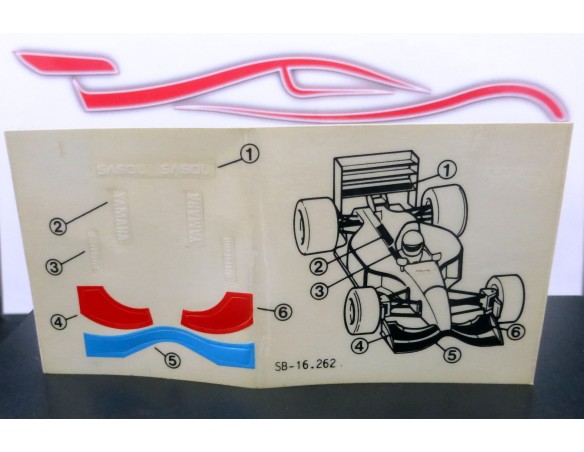 Jordan YAMAHA F1 SASOL 	BARCLAY 1993	REF.	8357	EXIN