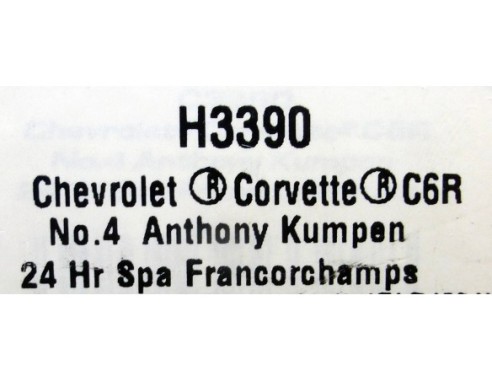 CHEVROLET CORVETTE C6R Nº4 24H SPA FRANCORCHAMPS REF-H3390 SUPERSLOT
