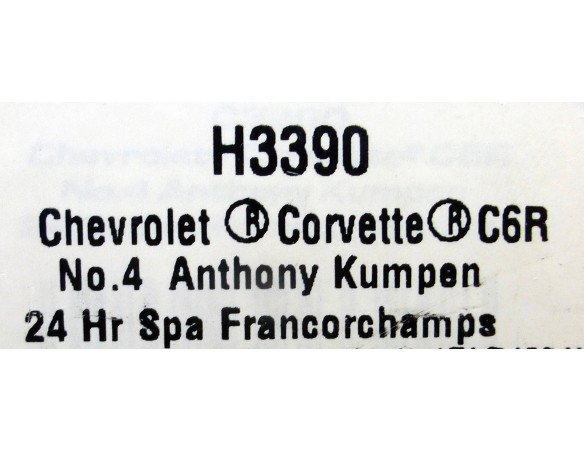 CHEVROLET CORVETTE C6R Nº4 24H SPA FRANCORCHAMPS REF-H3390 SUPERSLOT