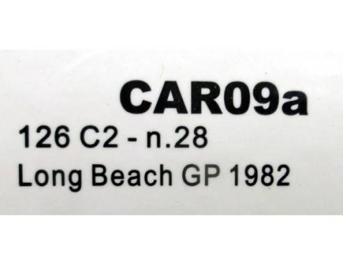 Ferrari 126 C2 n.28 Long Beach GP 1982 Ref.CAR09a POLICAR