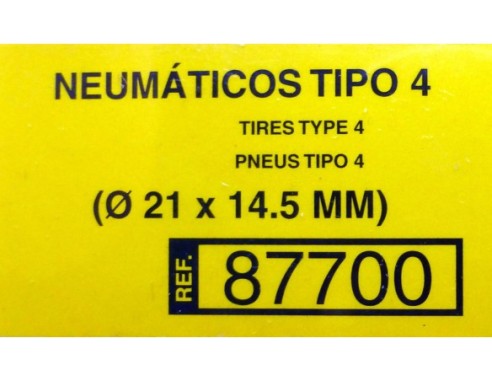 NEUMATICOS TIPO 4 21X14.5 MM REF.87700 TECNITOYS