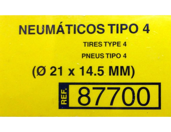 NEUMATICOS TIPO 4 21X14.5 MM REF.87700 TECNITOYS