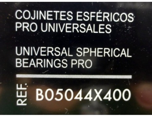 COJINETES ESFERICOS PRO UNIVERSALES REF.B05044X400 SCX PRO