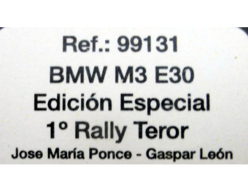 BMW M3 E30 ED.ESPECIAL 1º RALLY TEROR REF.99131 FLY