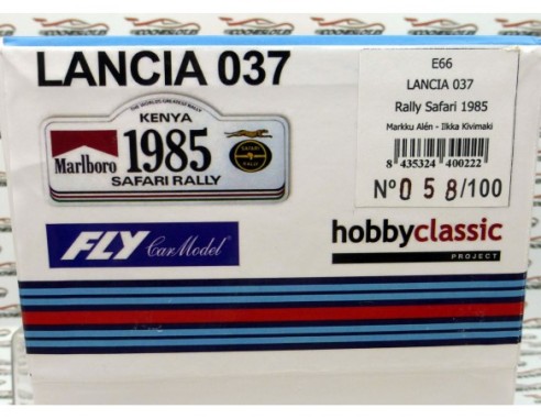 LANCIA 037 RALLY SAFARI 1985 REF.E66 FLY