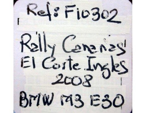 BMW M3 E30 R.CANARIAS TROFEO EL CORTE INGLES 2008 REF.F10302 FLY
