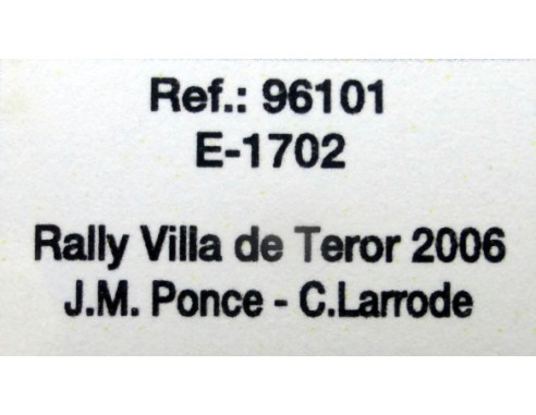 BMW M3 E30 RALLY VILLA DE TEROR 2006 E1702 REF.96101 FLY