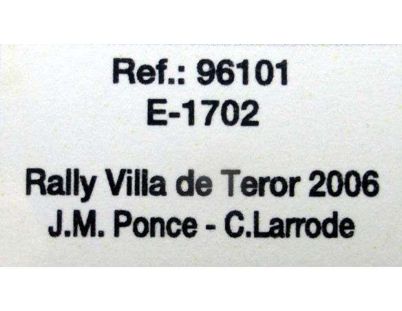 BMW M3 E30 RALLY VILLA DE TEROR 2006 E1702 REF.96101 FLY