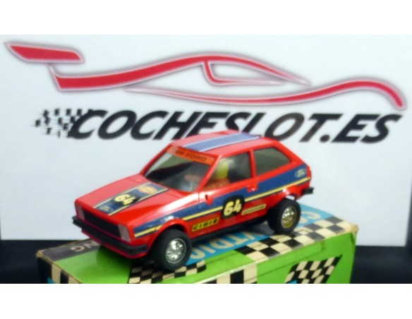Ford Fiesta CON CAJA E INSTRUCCIONES	ROJO 1980	REF.	4057	EXIN