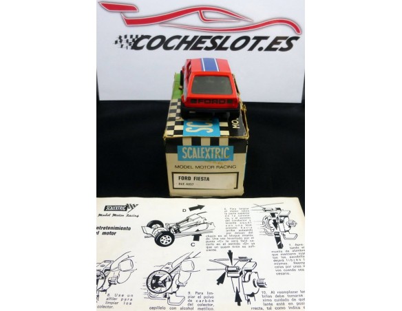 Ford Fiesta CON CAJA E INSTRUCCIONES	ROJO 1980	REF.	4057	EXIN