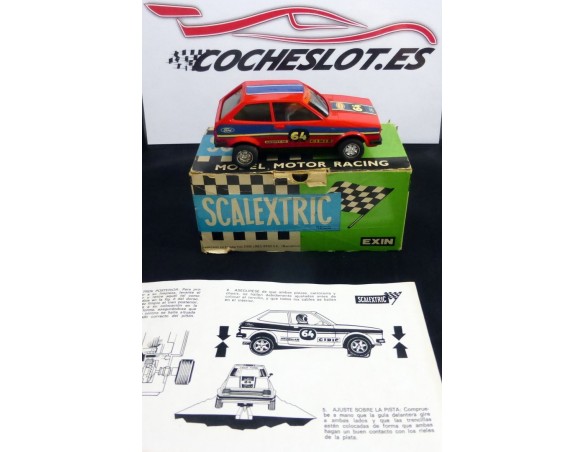 Ford Fiesta CON CAJA E INSTRUCCIONES	ROJO 1980	REF.	4057	EXIN