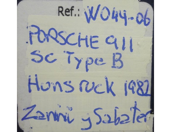 Porsche 911 Rallye Hunsrück 1980 A. Zanini/ V. Sabater REF.W044-06 SLOTWINGS