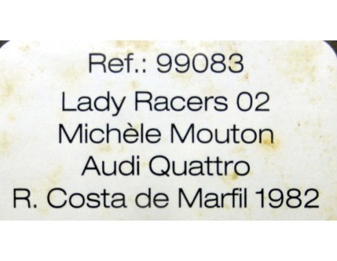 AUDI QUATTRO R.COSTA DE MARFIL 1982 LADY RACERS 02 REF.99083 FLY