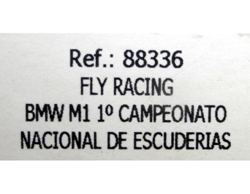 BMW M1 1ºCAMPEONATO NACIONAL DE ESCUDERIAS REF.88336 FLY