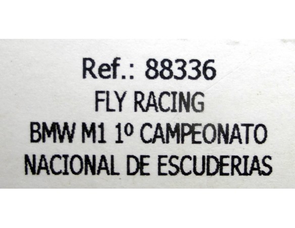BMW M1 1ºCAMPEONATO NACIONAL DE ESCUDERIAS REF.88336 FLY
