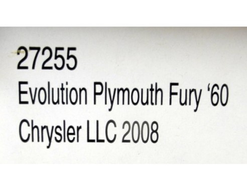 EVOLUTION PLYMOUTH FURY”60 CHRYSLER LLC 2008 REF.27255 CARRERA
