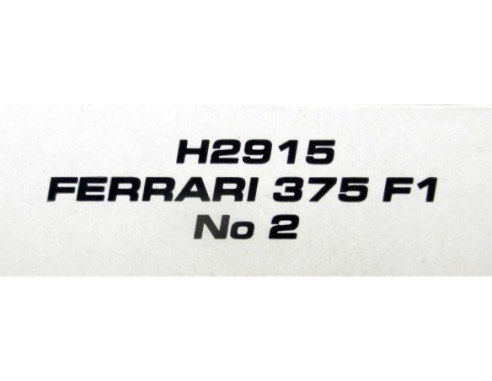 FERRARI 375 F1 Nº2 REF. H2915 SUPERSLOT