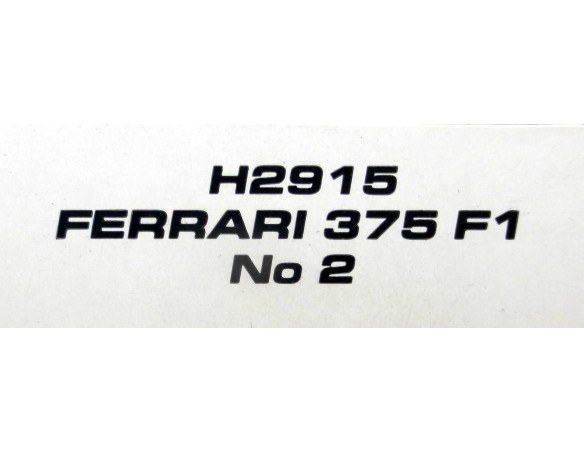 FERRARI 375 F1 Nº2 REF. H2915 SUPERSLOT