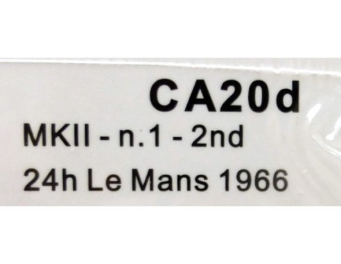 FORD MKII Nº1 2nd 24H LE MANS 1966 KEN MILLES REF.CA20d SLOT.IT