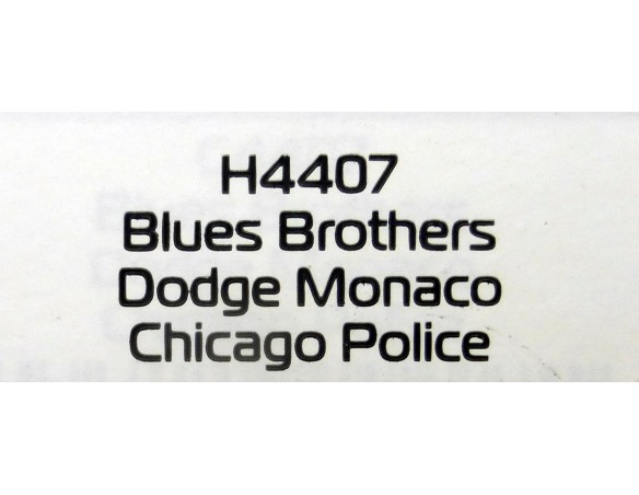 DODGE MONACO CHICAGO POLICE BLUES BROTHERS REF.H4407 SUPERSLOT